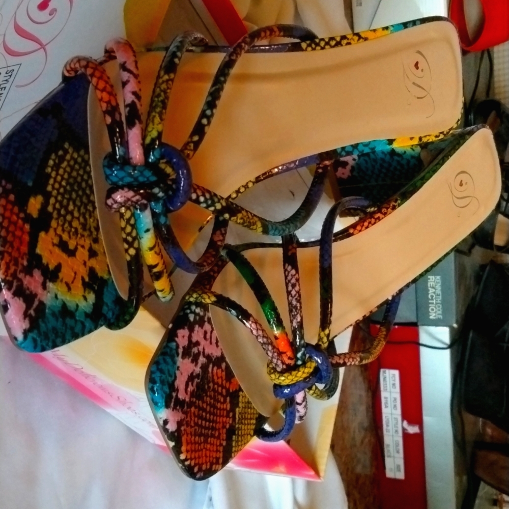 My Delicious Shoes, Size 10, Python Grn